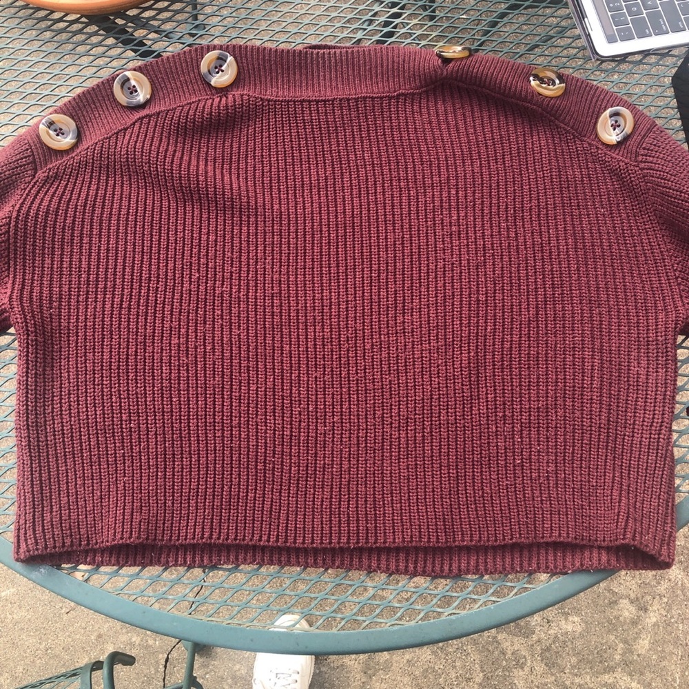 Topshop maroon sweater